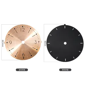 HONG QIAN OEM Silk Screen Print Numbers On A White Background Clock Face Iron Wall Clock Aluminum Plate Accessories Clock Dial