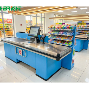 <b>Checkout</b> <b>Counter</b> 2 Compartments Modern Design Retail Store Cashier Station - Product Image 4