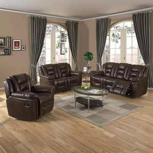 Sofá reclinable eléctrico de diseño moderno, masaje de 3 plazas, función extensible, venta directa de fábrica, <span class=keywords><strong>silla</strong></span> reclinable con marco de madera especial - Product Image 1