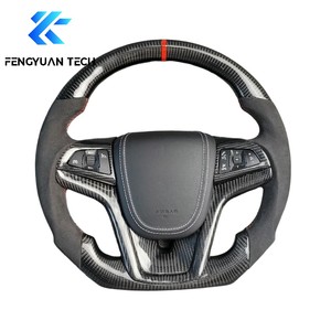 Volant en fibre de carbone avec LED pour <span class=keywords><strong>Chevrolet</strong></span> Sedan <span class=keywords><strong>Camaro</strong></span> SS <span class=keywords><strong>ZL1</strong></span> Corvette 6ème génération 2002 2010 2012 2013 2014 2015 2016 2017 <span class=keywords><strong>2020</strong></span> - Product Image 3