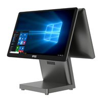 15.6 pouces Punto De Venta Das KassenSystem Windows 10/11 tout en un système Pos à écran tactile double écran pleine caisse enregistreuse Epos