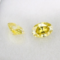 Moissanite ovale jaune citron créée en laboratoire, pierre principale lâche pour bague, certifiée CAL, vente en gros