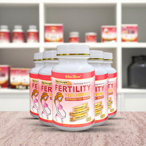 Suplementos de Fertilidad Winstown, Tabletas de Apoyo Reproductivo Femenino, 60 Unidades, para el Equilibrio <span class=keywords><strong>Hormonal</strong></span> y la Regulación del Ciclo Menstrual - Product Image 1