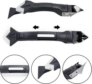 <span class=keywords><strong>3</strong></span> <span class=keywords><strong>1</strong></span> Industrial DIY herramientas de calafateo de silicona inoxidable Steelhead calafateo removedor sellador raspador vidrio pegamento ángulo raspador OEM - Product Image 2