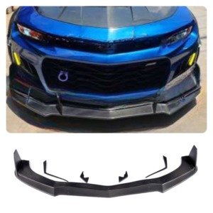 YOMDO Style <span class=keywords><strong>SS</strong></span> - Lame de pare-chocs avant en carbone avec canards pour Chevrolet <span class=keywords><strong>Camaro</strong></span> ZL1 2014-2015 - Product Image 3