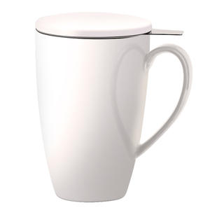 Taza de Té de Cerámica con Infusor y Tapa, Fabricada por el Fabricante Original (OEM), con Filtro de Acero Inoxidable - Product Image 1