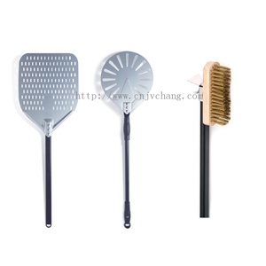 Xẻng xúc <span class=keywords><strong>pizza</strong></span> kim loại tùy chỉnh kích thước 12-14-16 inch, làm bằng thép không gỉ hoặc nhôm, có lỗ thoáng khí, tay cầm có thể tháo rời - Product Image 5