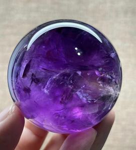 Fanshi di alta qualità naturale <span class=keywords><strong>viola</strong></span> intenso sfera di ametista guarigione <span class=keywords><strong>pietra</strong></span> preziosa lucida vendita calda di cristallo artigianato all'ingrosso <span class=keywords><strong>pietra</strong></span> - Product Image 5