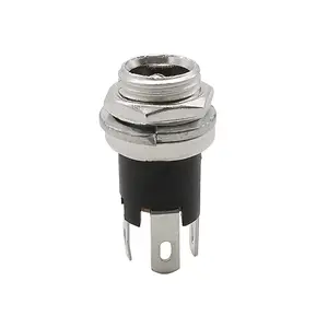 10/20Pcs DC-025M 5.5x2.1mm Sockel mit Mutter 5.5*2.1 DC Power Jack Buchsen halterung DC025M