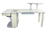 Table d'examen ophtalmique combinée électrique HD-120, grand modèle, avec chaise et support, unité de réfraction pour examen des yeux, hôpital