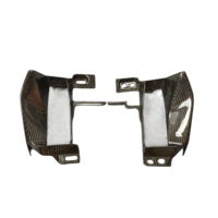 واقي خزان المياه للدراجات النارية من ألياف الكربون الجافة 100٪ طراز MOQ1 3K لـ KTM Duke 390 2017-2023، هيكل من ألياف الكربون