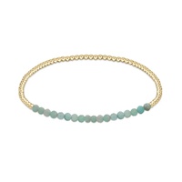 Bracelet en fer tressé fait main avec perles en pierre naturelle pour femme – Design minimaliste de luxe, délicat et élastique Woying