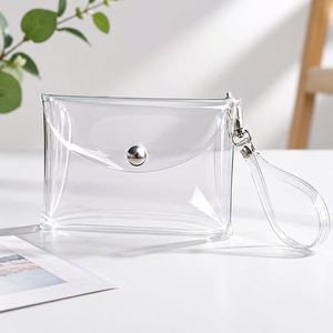 PVC Transparent Card Wallet Coin Purse Small Storage <b>Pouch</b> for Cash ID Holder Travel Cosmetic <b>Mini</b> Zipper Bag - Product Image 1