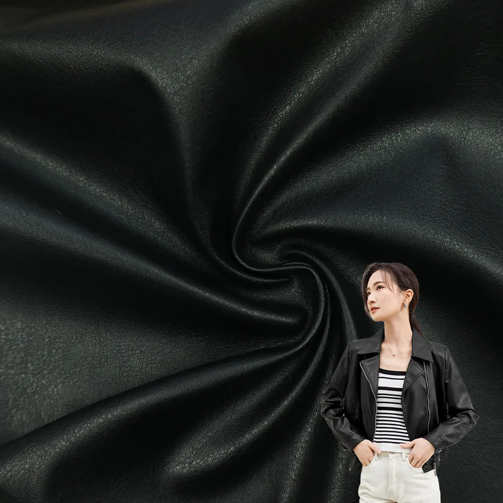 Fourniture de tissu d'usine Matériau personnalisé Revêtement en PU Prix Vêtements en polyester Tissu pour veste