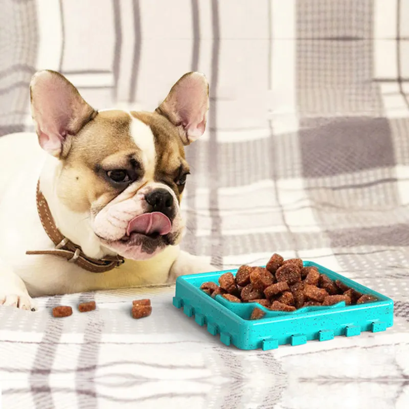 4 حزمة بيت المرح التفاعلية الكلب لعق حصيرة دائم الكلب بطيئة وعاء طعام
