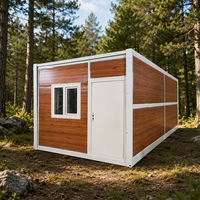Maison conteneur pliable X, design moderne et écologique pour atelier, salle de bain, bureau à domicile, hôtel, chambre, cuisine