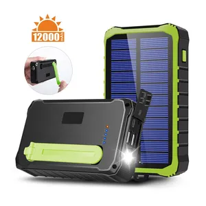 Generador de energía Solar con manivela manual, fuente de alimentación LED superbrillante, 44,4 WH, portátil