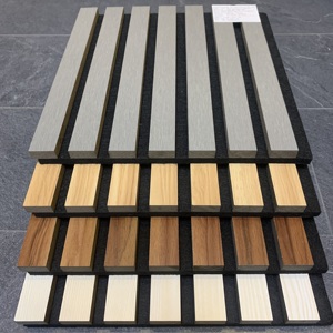Panneaux acoustiques insonorisants autocollants, panneaux acoustiques en grille couleur <span class=keywords><strong>bois</strong></span>, vente en <span class=keywords><strong>gros</strong></span> aux <span class=keywords><strong>prix</strong></span> d'usine - Product Image 3