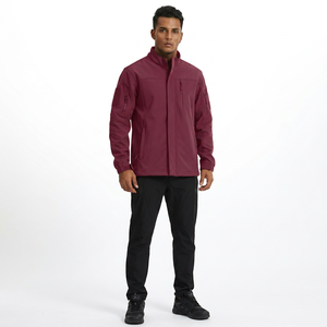 Veste en toile coupe-vent Softshell personnalisée Haute rue Imperméable Coupe-vent pour l'hiver Randonnée tactique en plein air Vestes pour hommes - Product Image 1