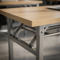 Table de conférence professionnelle à plateau rabattable, bureau de formation, mobilier de séminaire de qualité E1, mobilier modulaire pour salle de classe, bureau scolaire