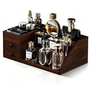 Wooden Desktop Cosmetic Storage <b>Box</b> With Drawers Multi Layer Jewelry Organizer For Home <b>Makeup</b> Storage - Product Image 2