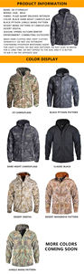 Veste camouflage pour homme, manteau tactique imperméable pour l'extérieur avec capuche, design multi-poches pour la randonnée, le camping et la chasse - Product Image 5