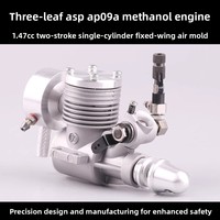 Moteur micro-méthanol à trois pales en métal ASP AP09A, 9 niveaux, deux temps, pour avion modèle radiocommandé à voilure fixe, DIY