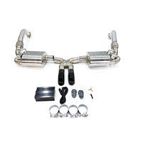Échappement Catback en Acier Inoxydable MPER pour Porsche 987.1 987.2 avec Embouts Courbés Son Profond Débit Élevé Sans Bruit Nécessitant de Fixation