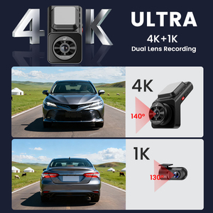 4K 4G WiFi GPS Dash CAM เลนส์คู่พร้อมรีโมตตรวจสอบ ADAS หน้าจอ IPS บันทึกวิดีโอรับประกัน1<span class=keywords><strong>ปี</strong></span>ควบคุมแอป - Product Image 3