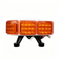 Barre lumineuse de signalisation LED 288W, gyrophare, montage sur toit, support en acier inoxydable, boîtier en alliage d'aluminium PC, plusieurs couleurs, sirène