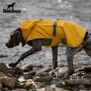디자이너 애완 동물 의류 봄 여름 노란색 대형 개 폴리에스터 비옷 비바람에 견디는 독일 포인터 - Product Image 4