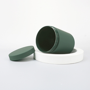 Green Matte Finish Customized PET <b>Plastic</b> Supplement Storage Container Empty <b>Jars</b> for Protein Powder Packaging with Screw Cap - Product Image 2