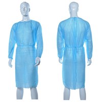 Blouse d'isolement jetable non tissée verte imperméable en PPE pour femme, idéale pour visiteurs et laboratoire