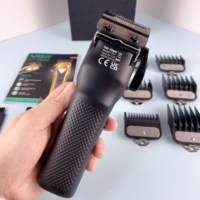 Tondeuse à cheveux sans fil professionnelle VGR V-137 à double lame USB pour hommes, utilisable sur le corps