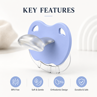 Anneau de dentition en silicone pour bébé, soulage l'inconfort des gencives, doux, sûr et respectueux de l'environnement pour les nourrissons de 0 à 24 mois