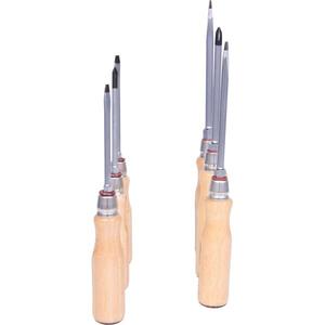Công cụ KS-300.1100 Bộ tuốc nơ vít gỗ ergotorque (6 cái)-Tua vít 4042146209462 EAN tua vít tay cầm gỗ - Product Image 1