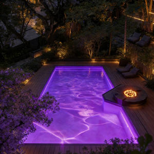 Projecteur <span class=keywords><strong>LED</strong></span> dynamique monocouleur 60 W à effet d'ondulation d'eau, étanche IP65 pour extérieur, lumière d'ambiance, publicité par vagues lumineuses - Product Image 2