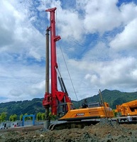 Foreuse rotative YCR280 robuste à mât en boîte pour les entreprises de location, avec flèche épaisse pour le forage de fondations dans les roches dures