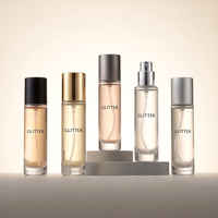 Flacon de parfum en verre transparent miniature de haute qualité 10 ml 15 ml, vide, portable, vaporisateur pour usage cosmétique