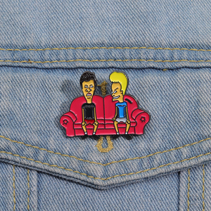 Beavis dan Butt-head lucu kartun komedi bros MTV musik lencana acara hadiah aksesori pakaian - Product Image 5