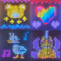 Application de contrôle de noël, lumières de rideau intelligentes rvb pixels adressables, fête Programmable Led féerique, lumières de rideau intelligentes