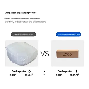 Asiento individual ergonómico y cómodo con cubierta lavable extraíble, empaquetado al vacío compacto para una fácil entrega al balcón del estudio del dormitorio - Product Image 2