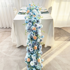 Fantasia rosa blu ortensia 2 metri personalizzabili decorazioni di fiori artificiali natale Halloween festa di nozze tavolo - Product Image 5