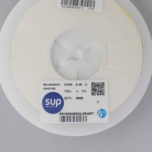 Manufacturer Direct RR1608 0603L2R49FT 0603 1608 Resistors Chip Resistors SMD Resistors 2.49ohm 1% 1/10W Thick Film Resistor - Product Image 1