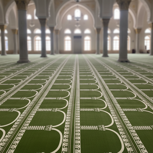 <span class=keywords><strong>Tappeto</strong></span> per Moschea Personalizzato Insonorizzato 100% Poliestere Ecologico Ignifugo Antiscivolo Tappetino da Preghiera per Interni di Alta Qualità - Product Image 1
