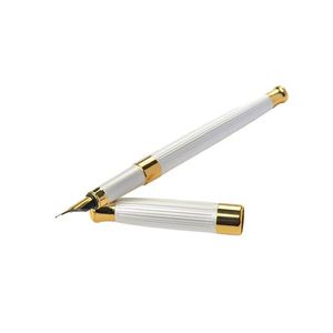 Pluma estilográfica de metal con punta de acero inoxidable, tipo estándar, para uso en oficina - Product Image 3