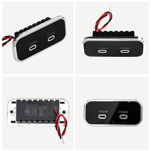 <span class=keywords><strong>Prise</strong></span> de charge <span class=keywords><strong>pour</strong></span> <span class=keywords><strong>voiture</strong></span> 12V 24V à encastrer 65W double port USB C PD3.0 <span class=keywords><strong>pour</strong></span> siège de bus, siège de coach, <span class=keywords><strong>pour</strong></span> ordinateur portable, tablettes, téléphone - Product Image 2