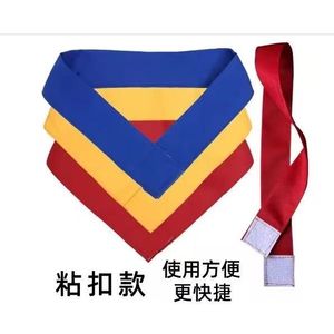 Triangular Scarf Monochrome Geometric Adult Kitchen Uniform Accessory Velcro Closure - Product Image 1