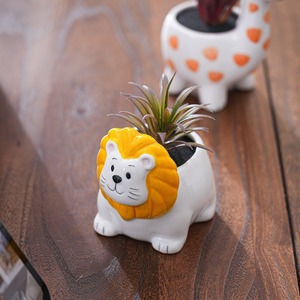 <span class=keywords><strong>Pot</strong></span> <span class=keywords><strong>de</strong></span> fleurs en forme d'animal au design simple MSH, jardinière verte, <span class=keywords><strong>décoration</strong></span> pour <span class=keywords><strong>maternelle</strong></span> - Product Image 2