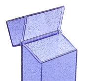 Stock Boîte à cigarettes Boîtes en plastique ABS: Bleu Vert Jaune Rose Noir Violet Paillettes Boîte vierge brillante